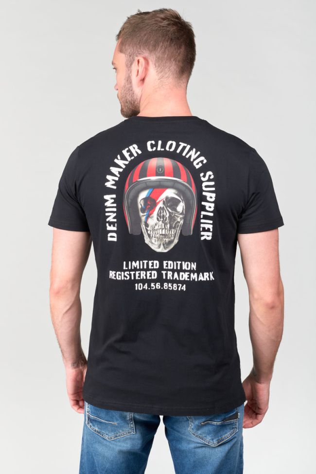 T-shirt Holt noir imprimé