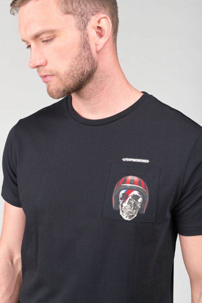 T-shirt Holt noir imprimé