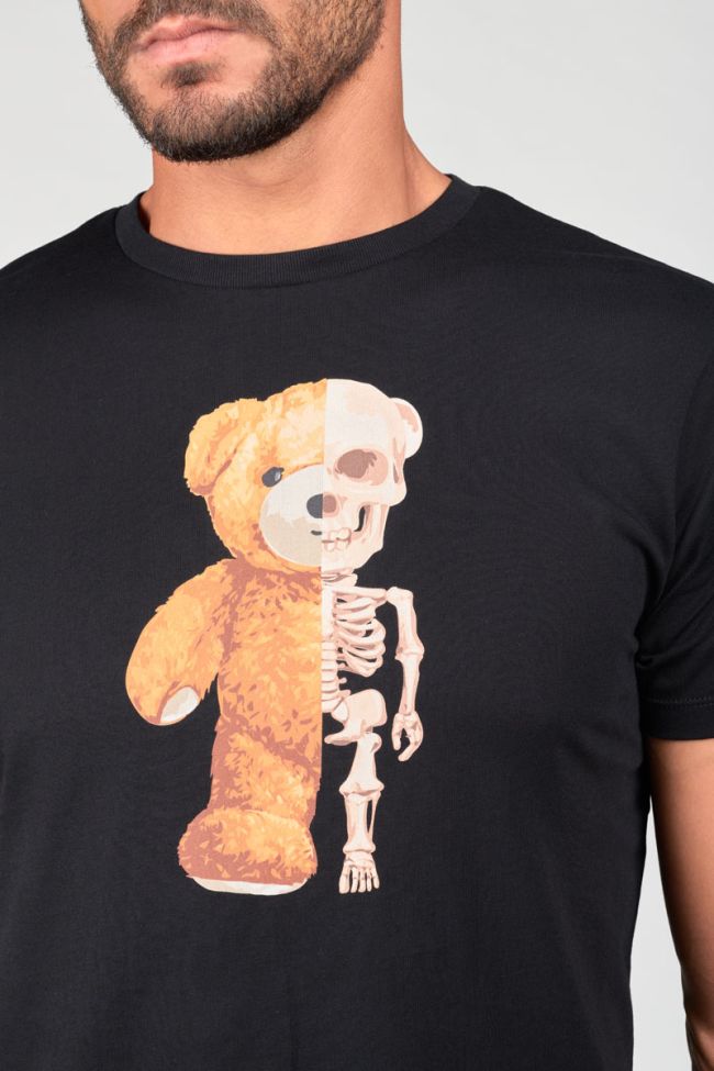 T-shirt Pembrok noir imprimé