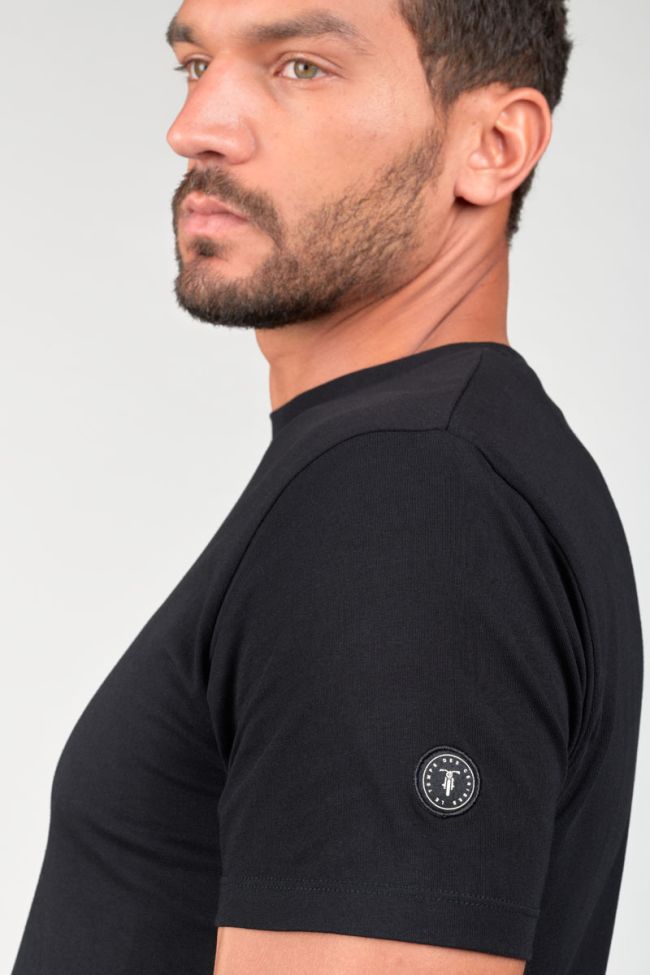 T-shirt Pembrok noir imprimé