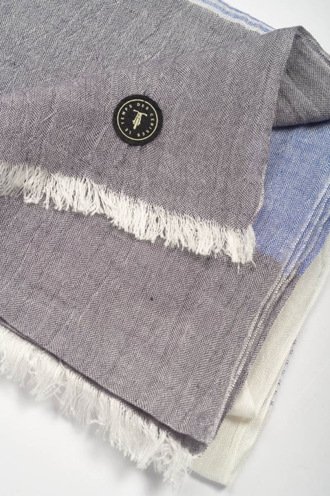 Foulard Rodel crème à rayures