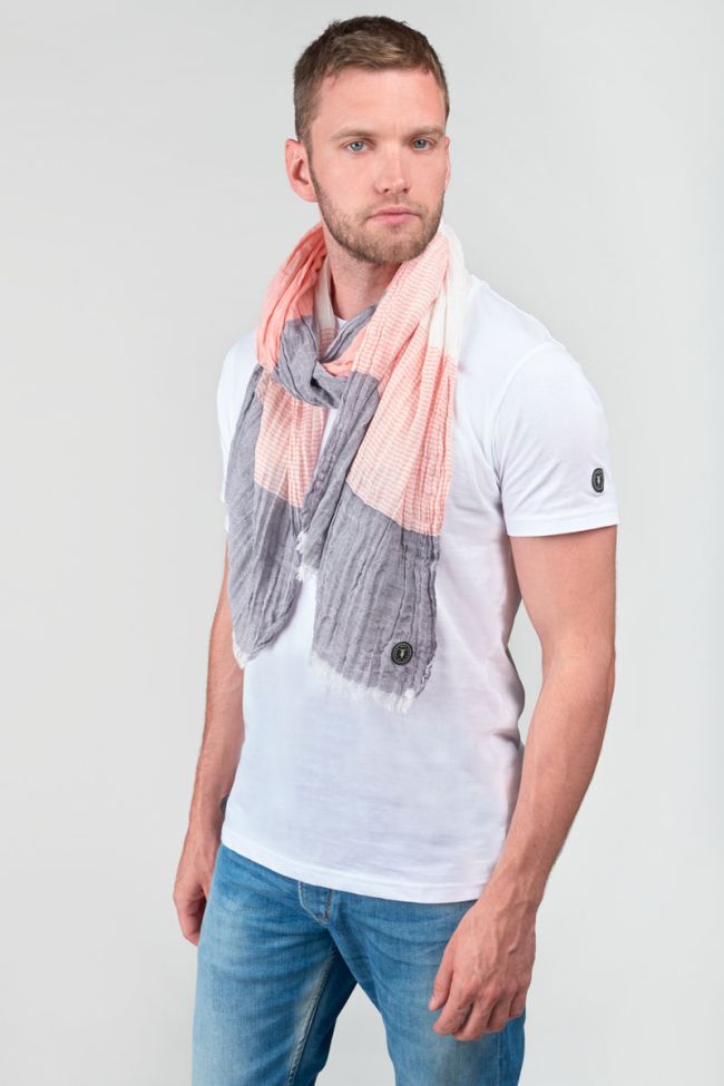 Foulard Rodel saumon à rayures