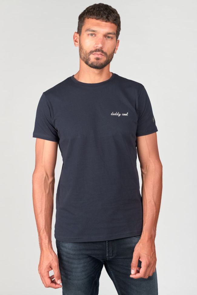 T-shirt Scully bleu marine imprimé