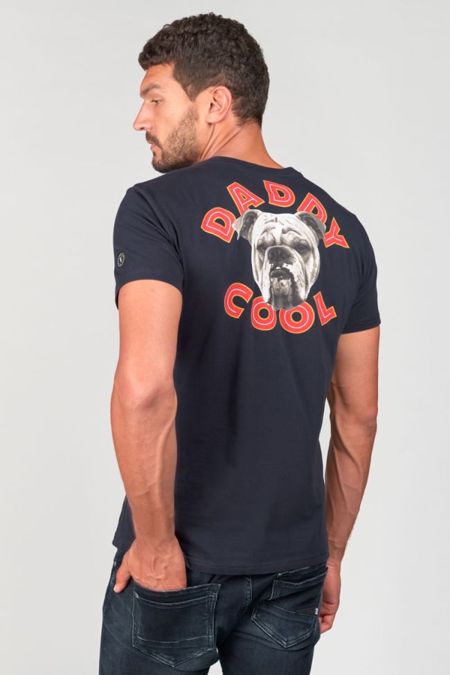 T-shirt Scully bleu marine imprimé