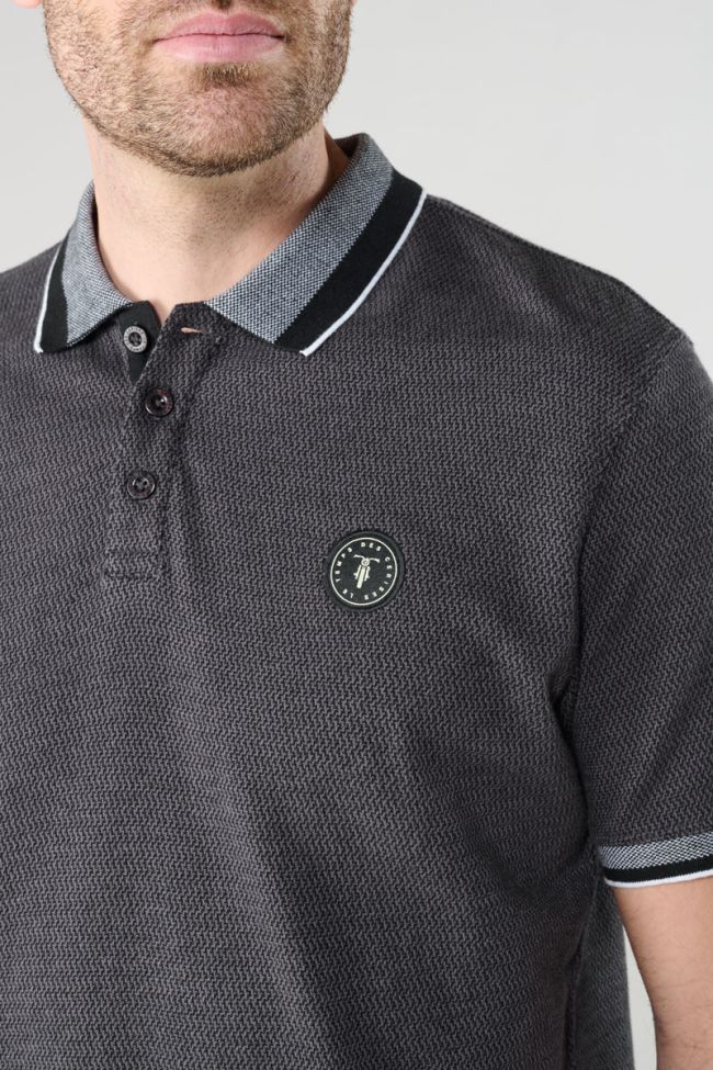 Polo Talik en jacquard noir