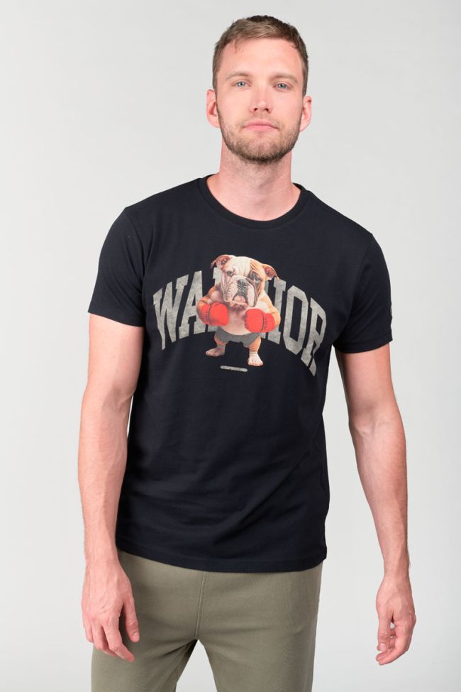T-shirt Wells noir imprimé