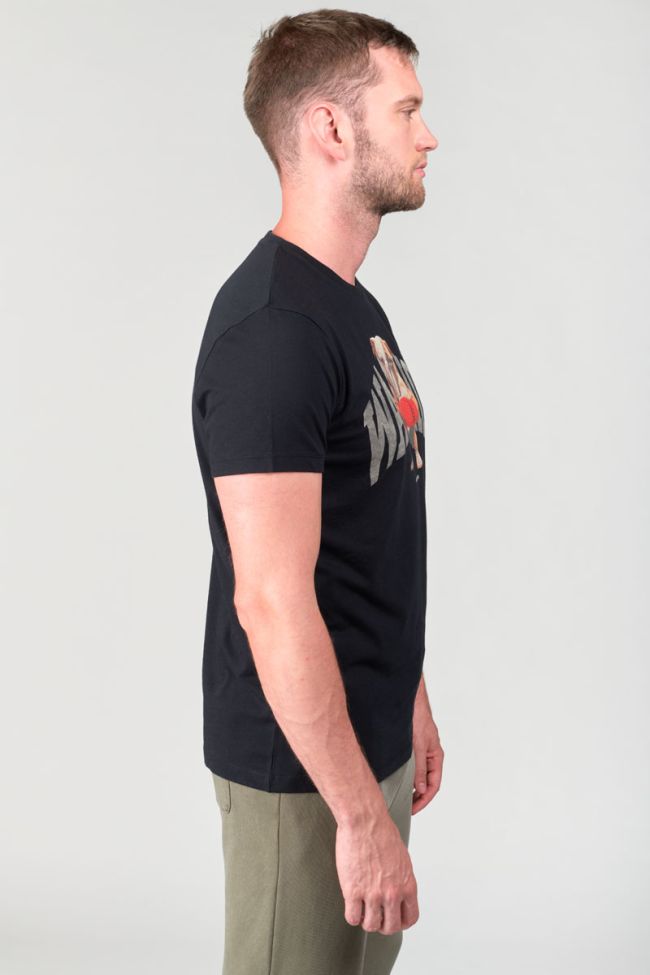 T-shirt Wells noir imprimé