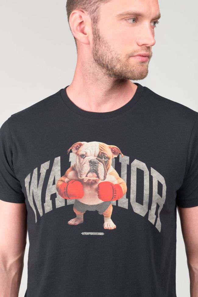T-shirt Wells noir imprimé