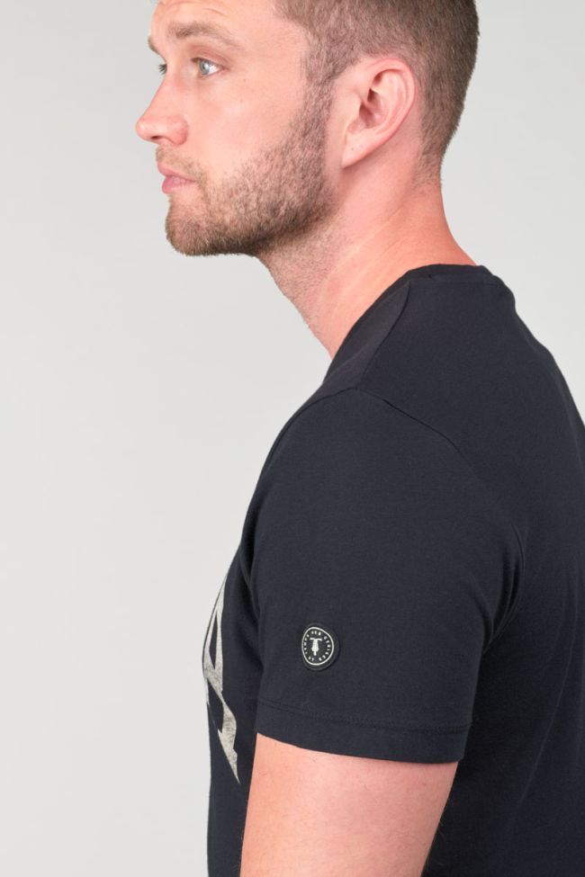 T-shirt Wells noir imprimé