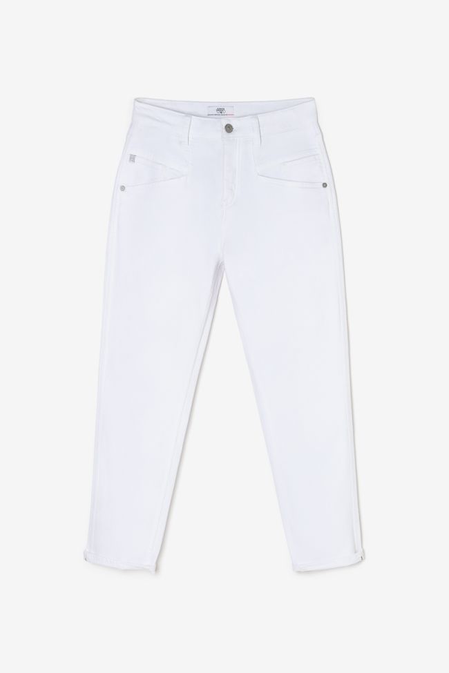 Jeans 400/60 girlfriend Thil taille haute blanc 
