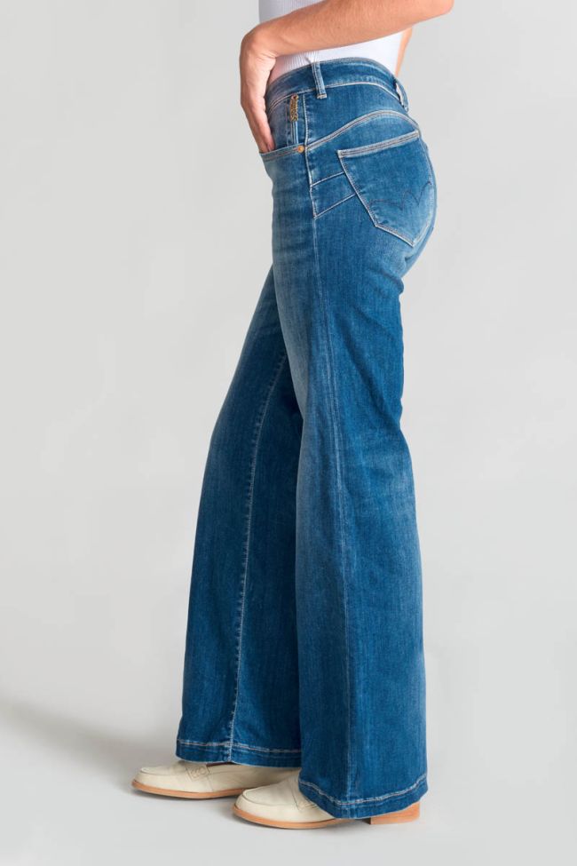 Jeans pulp flare Barcy taille haute bleu N°3