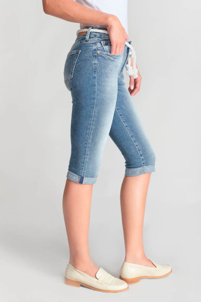 Corsaire Benny en jeans bleu délavé