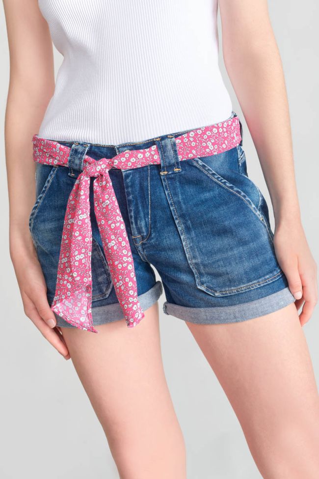 Short Bloom en jeans bleu foncé