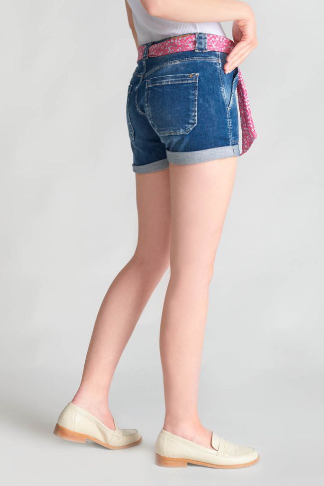 Short Bloom en jeans bleu foncé