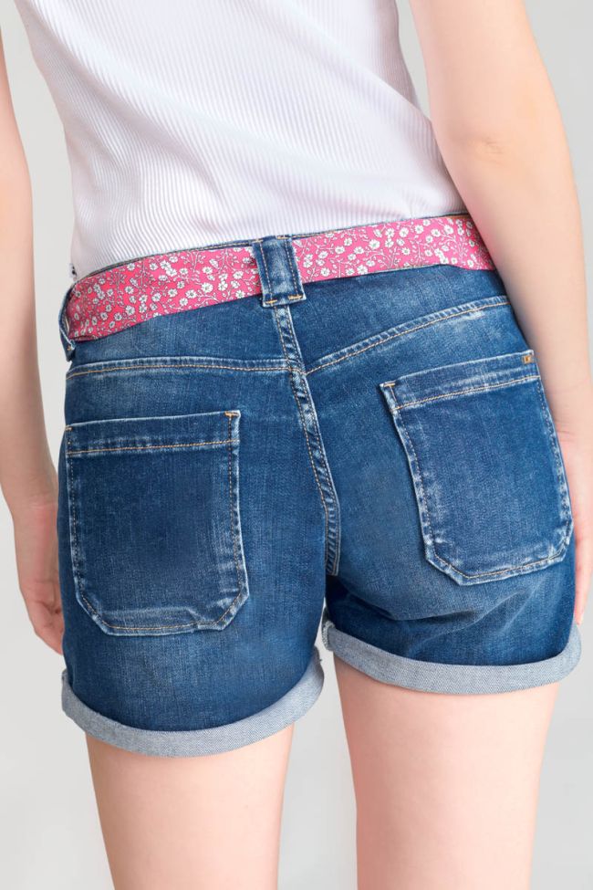 Short Bloom en jeans bleu foncé