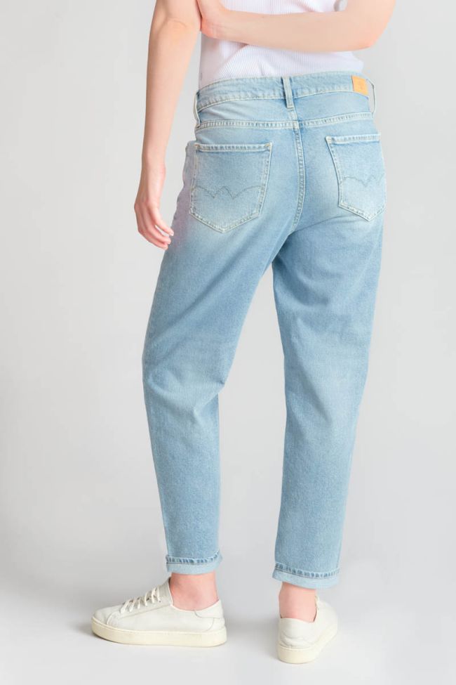 Jeans boyfit Cosy 7/8ème destroy bleu N°5