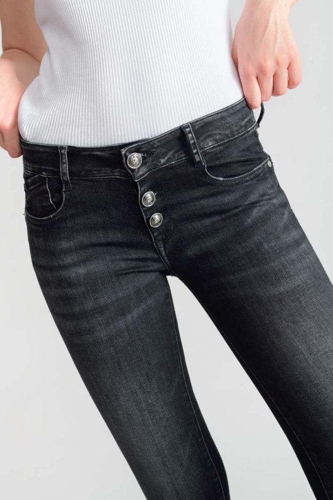 Jeans pulp slim Delos 7/8ème noir N°2