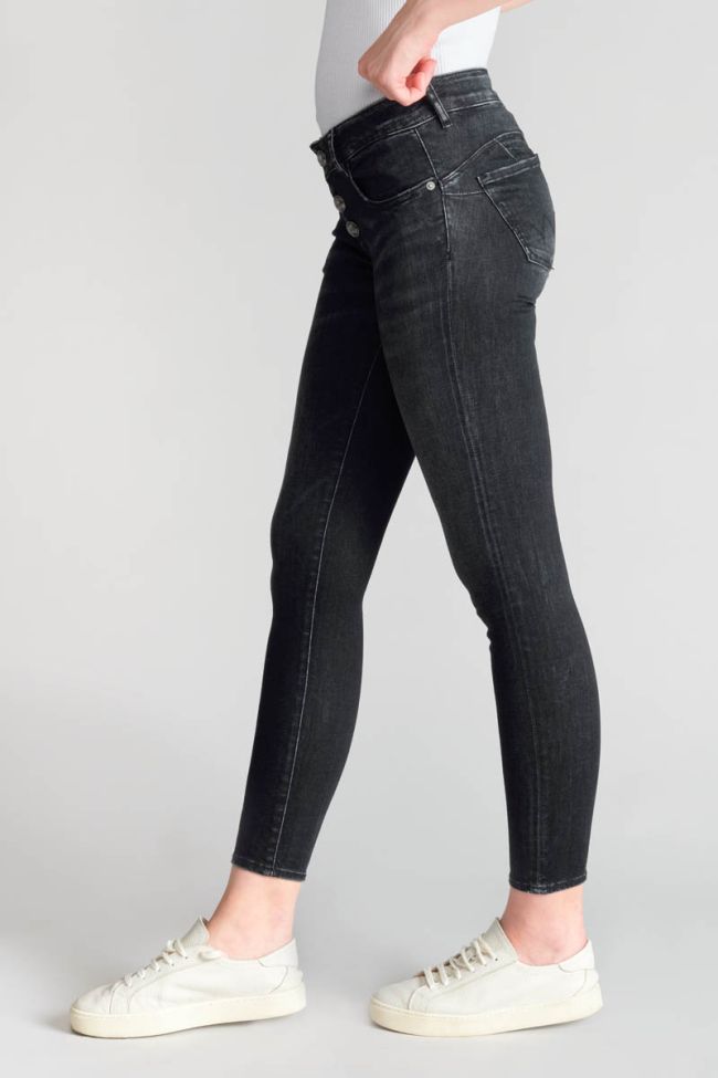 Jeans pulp slim Delos 7/8ème noir N°2