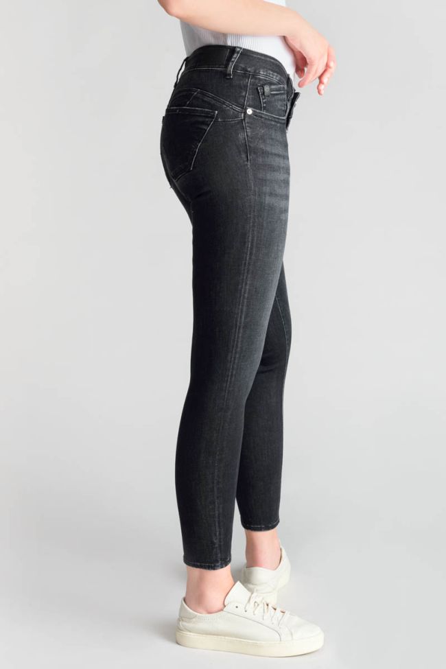 Jeans pulp slim Delos 7/8ème noir N°2