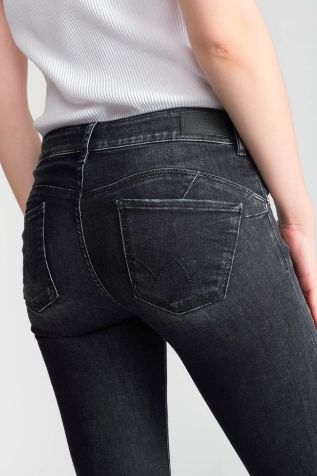 Jeans pulp slim Delos 7/8ème noir N°2