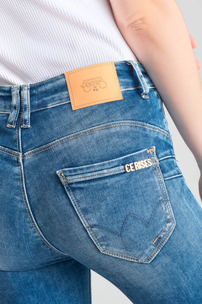 Jeans pulp slim Donou taille haute 7/8ème bleu N°3