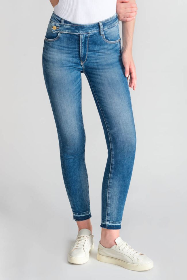 Jeans pulp slim Donou taille haute 7/8ème bleu N°3