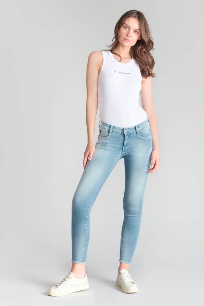 Jeans pulp slim Eva 7/8ème bleu N°5