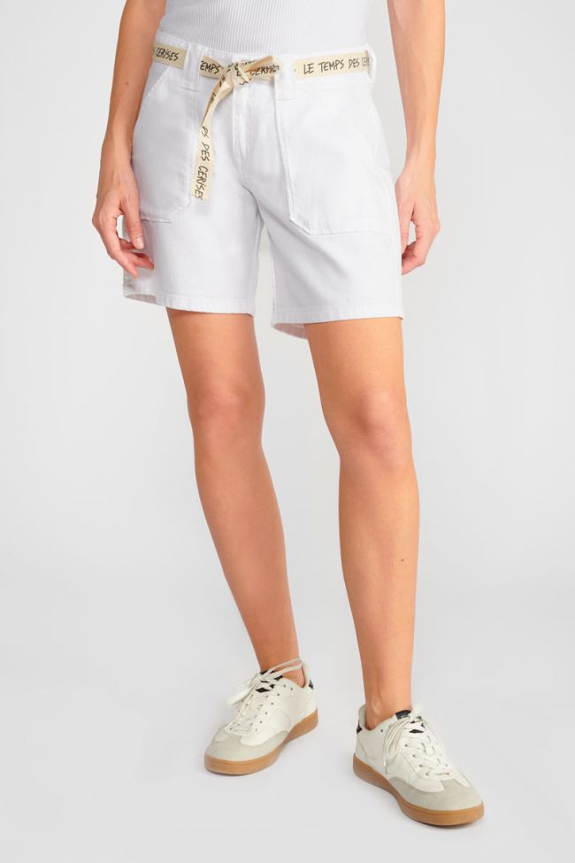 Short en jeans Goudes blanc
