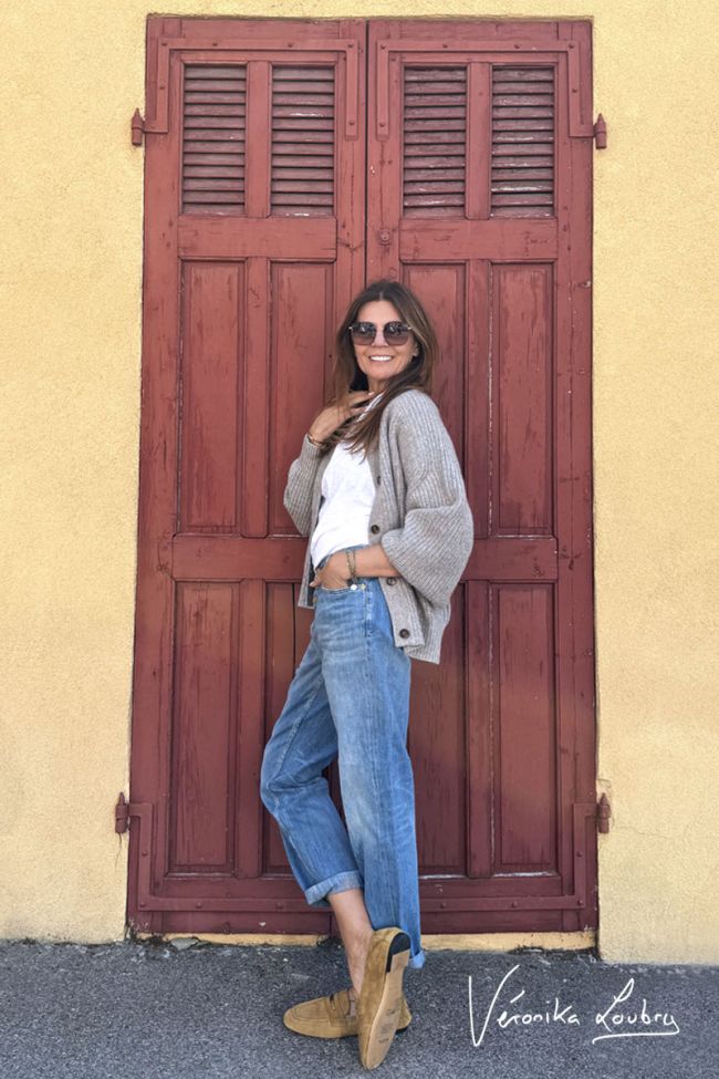 James 400/60 girlfriend by Véronika Loubry jeans taille haute bleu N°4