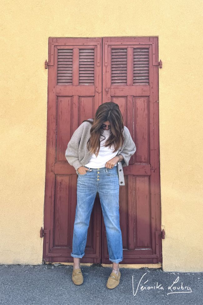 James 400/60 girlfriend by Véronika Loubry jeans taille haute bleu N°4