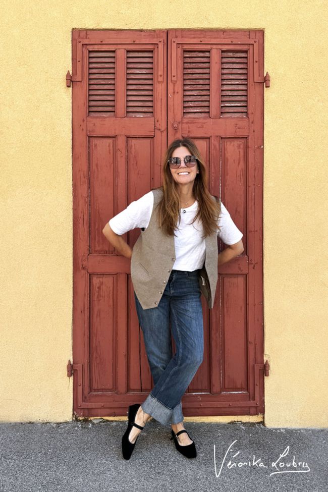 James 400/60 girlfriend by Véronika Loubry jeans taille haute bleu N°2