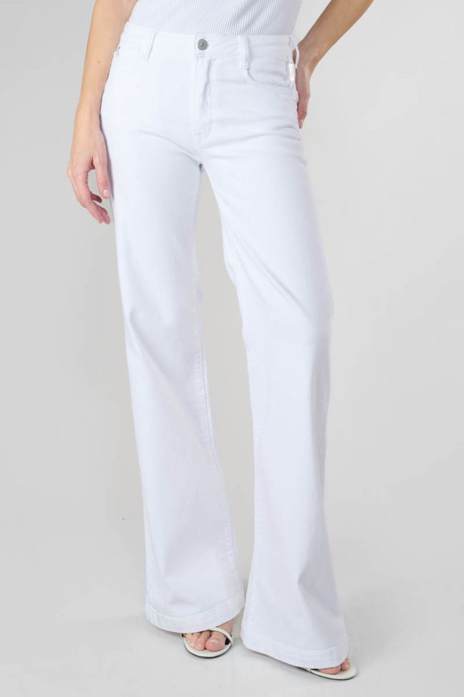 Jeans pulp flare Maes taille haute blanc 