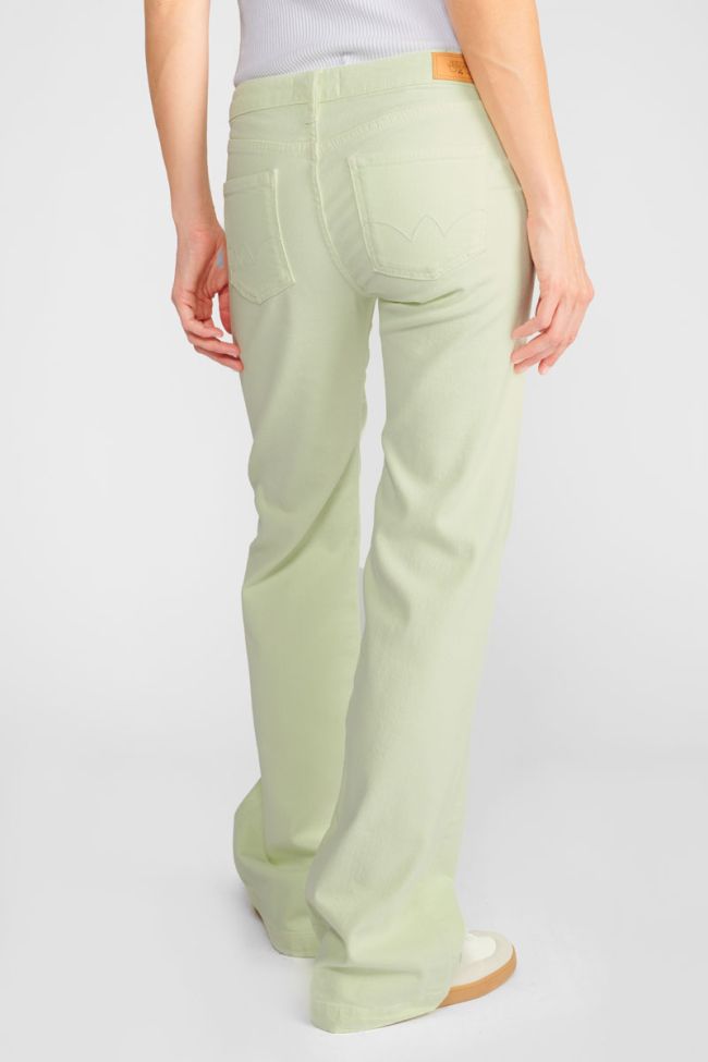 Jeans flare Maes vert citron