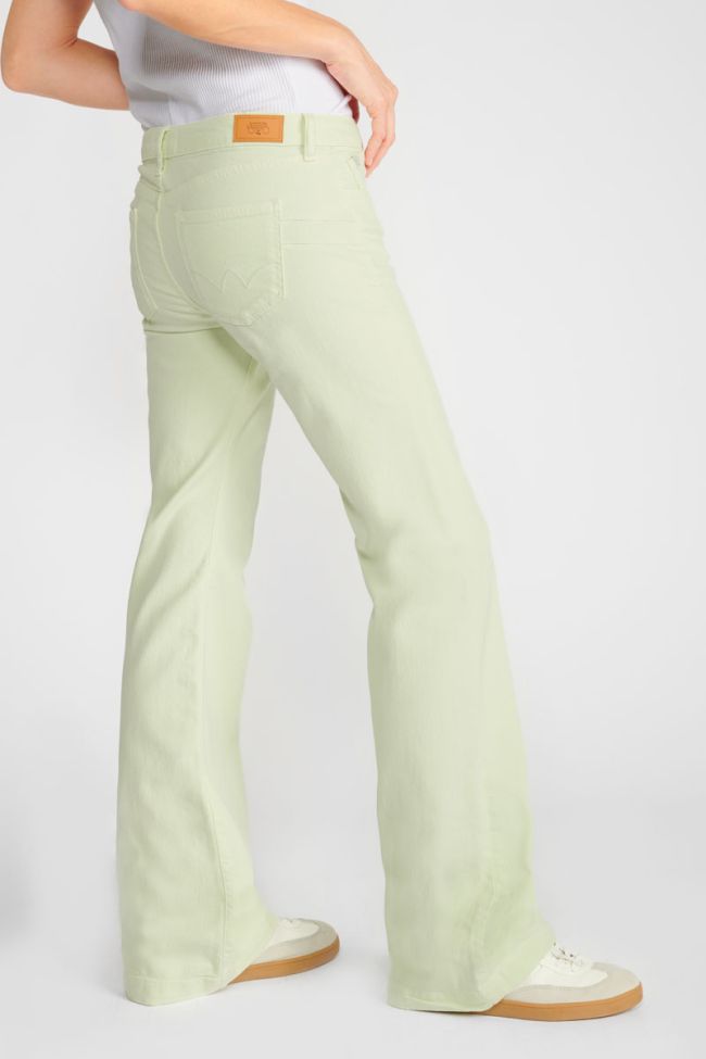 Jeans flare Maes vert citron