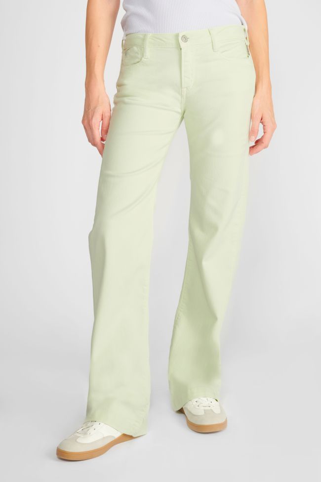 Jeans flare Maes vert citron