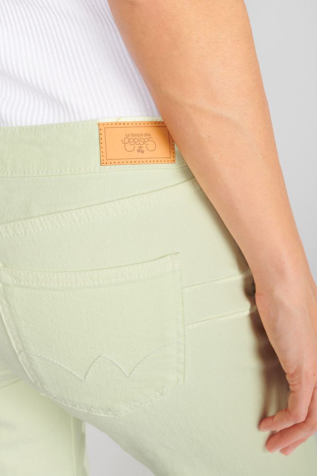 Jeans flare Maes vert citron