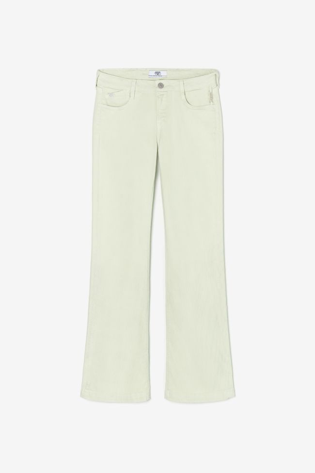 Jeans flare Maes vert citron