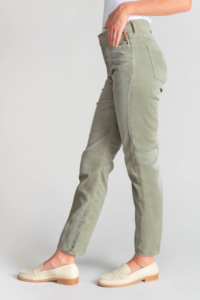 Marylou 400/17 mom taille haute 7/8ème jeans kaki