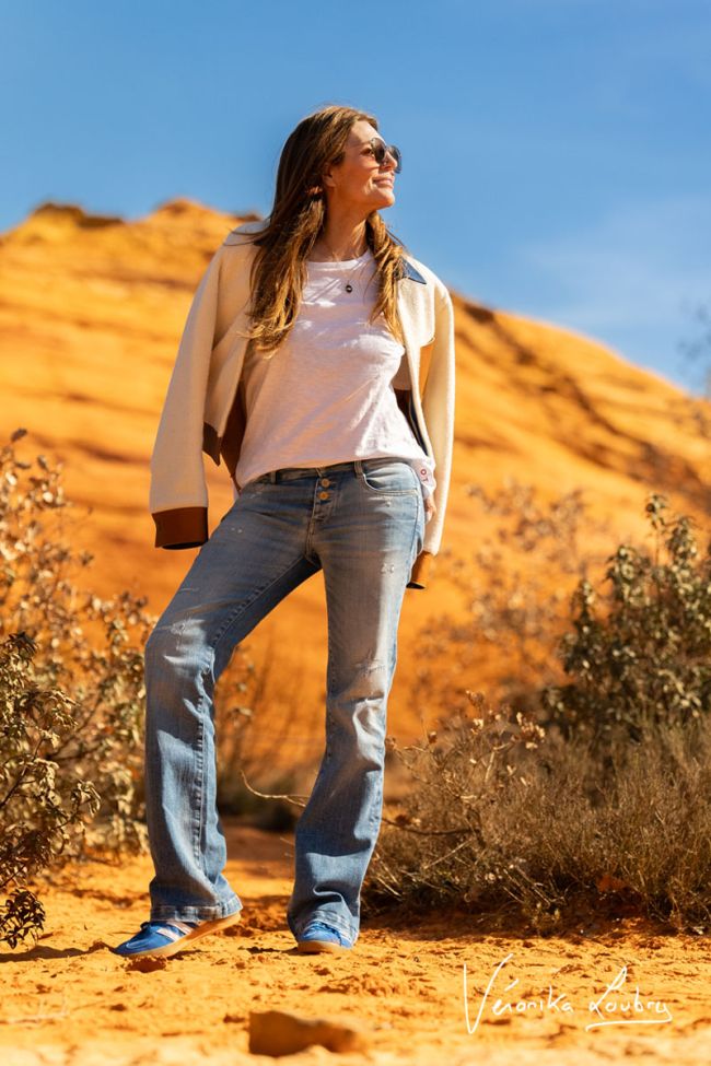 Patricia flare by Véronika Loubry jeans bleu N°4