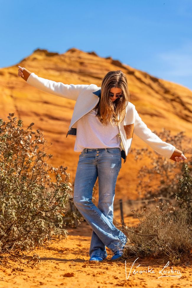 Patricia flare by Véronika Loubry jeans bleu N°4