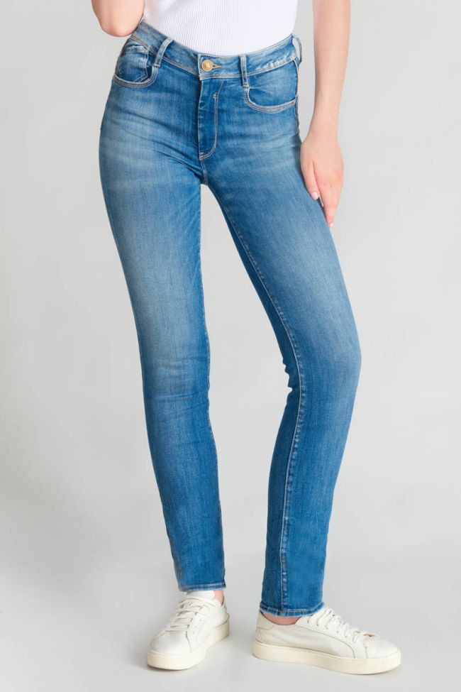 Jeans pulp regular Pomy taille haute bleu N°3
