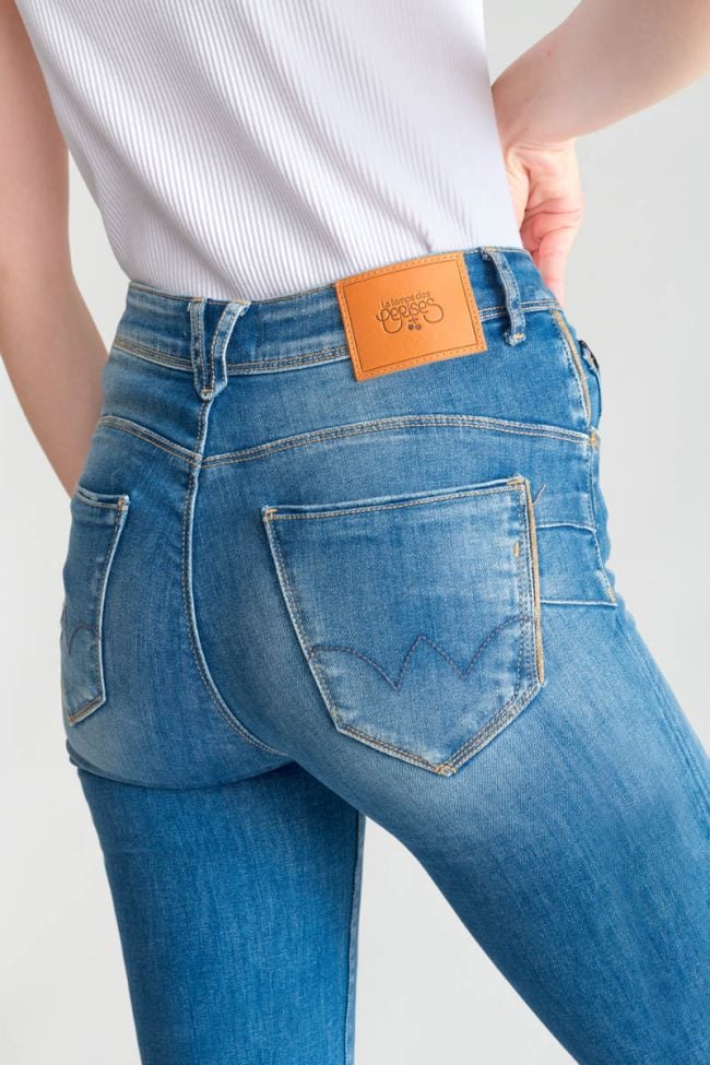 Jeans pulp regular Pomy taille haute bleu N°3