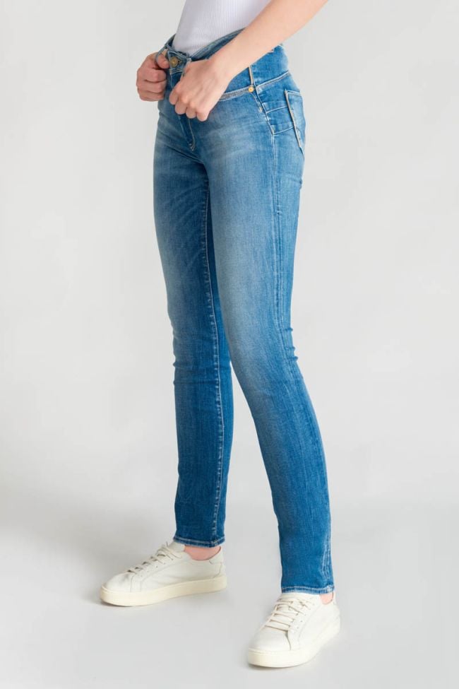 Jeans pulp regular Pomy taille haute bleu N°3