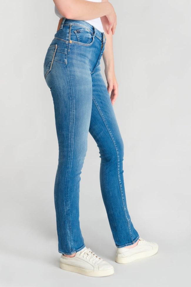 Jeans pulp regular Pomy taille haute bleu N°3