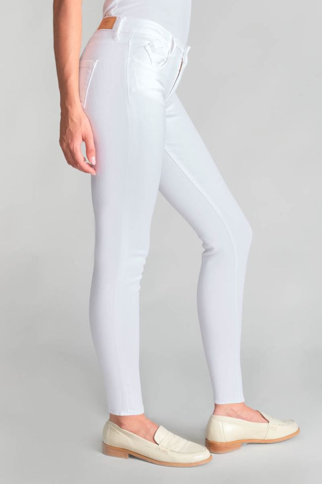 Jeans power skinny 7/8ème blanc 
