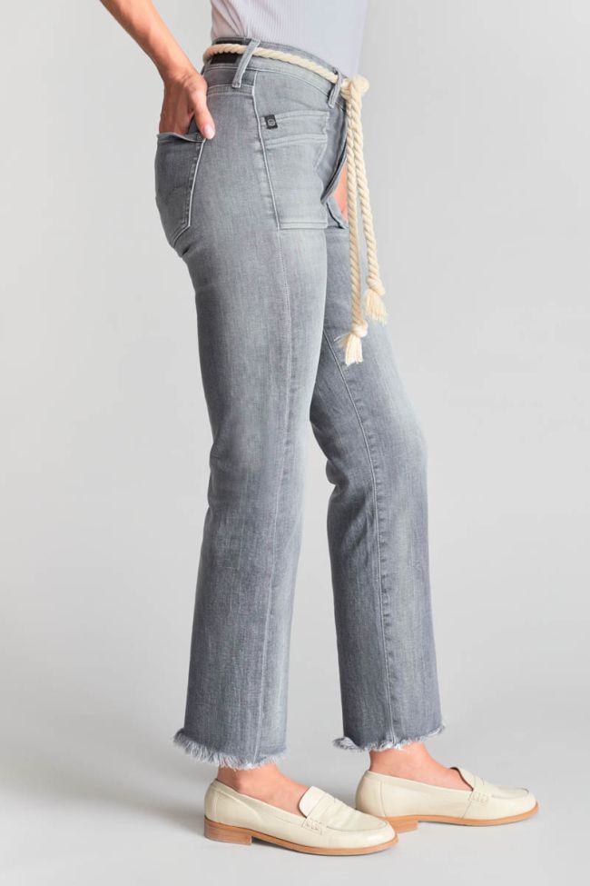 Jeans Pricilia taille haute 7/8ème gris N°3