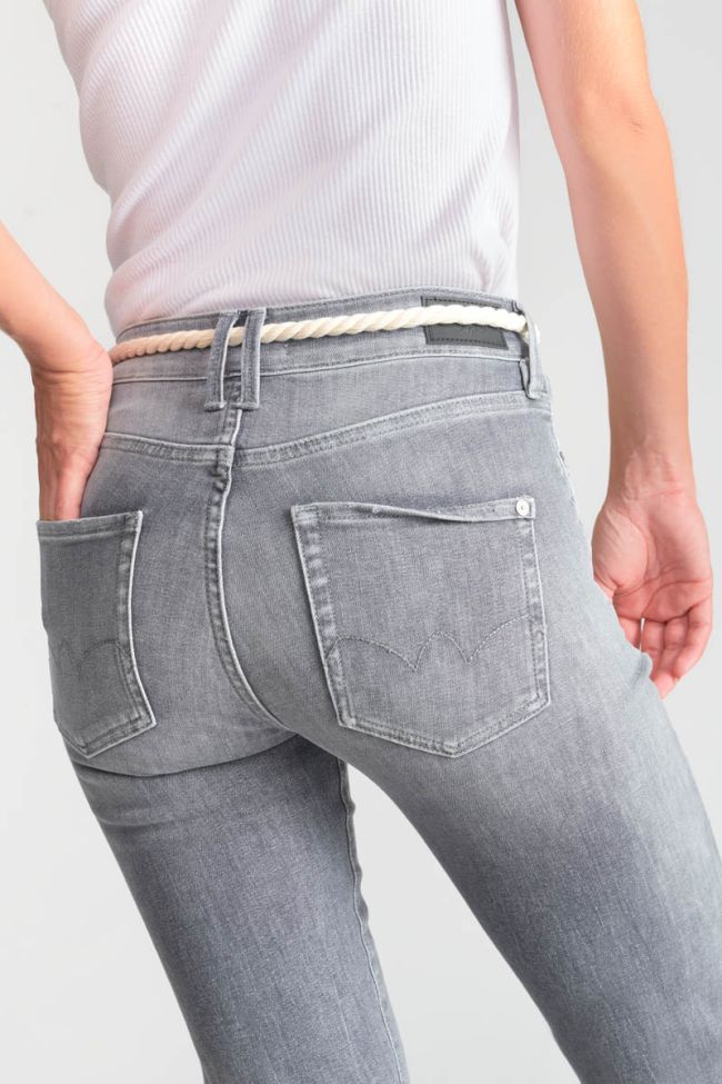 Jeans Pricilia taille haute 7/8ème gris N°3