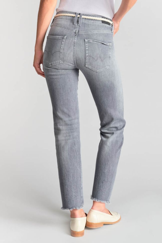 Jeans Pricilia taille haute 7/8ème gris N°3