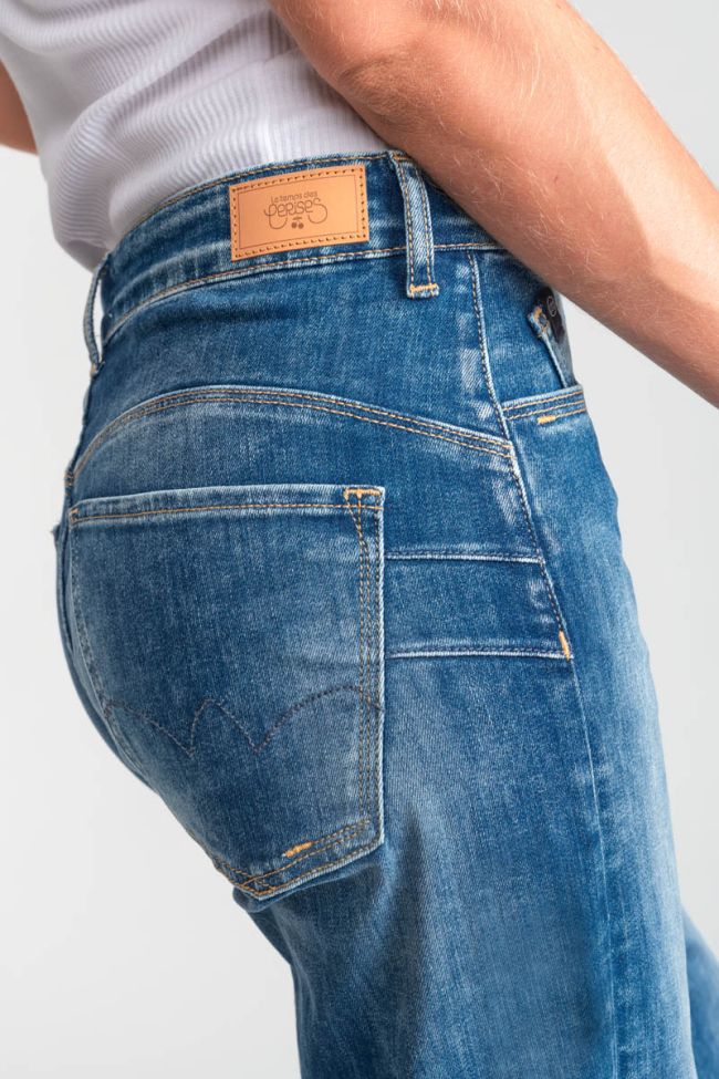 Jeans pulp wide leg taille haute 7/8ème bleu N°3