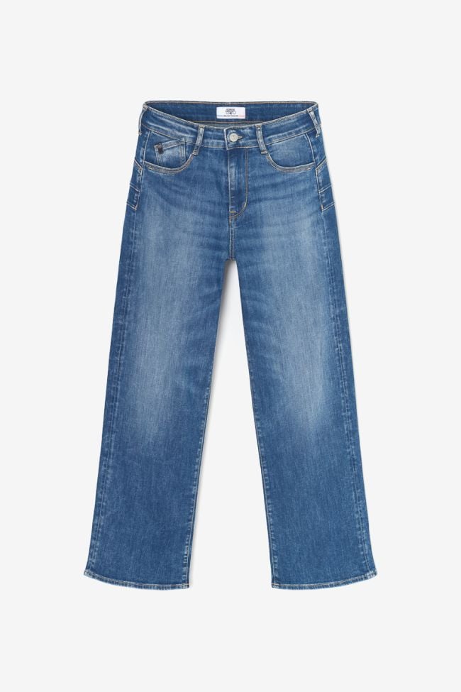 Jeans pulp wide leg taille haute 7/8ème bleu N°3